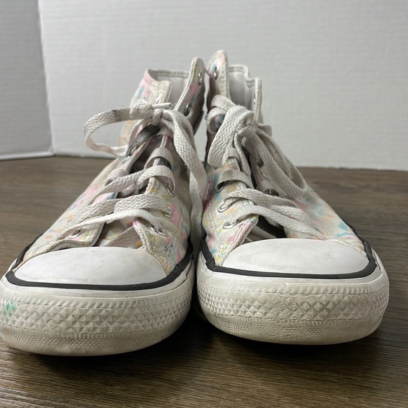 Converse All Star Girls Rainbow Unicorn Skates High Top White Junior SZ 5Y Shoes - Picture 5 of 8